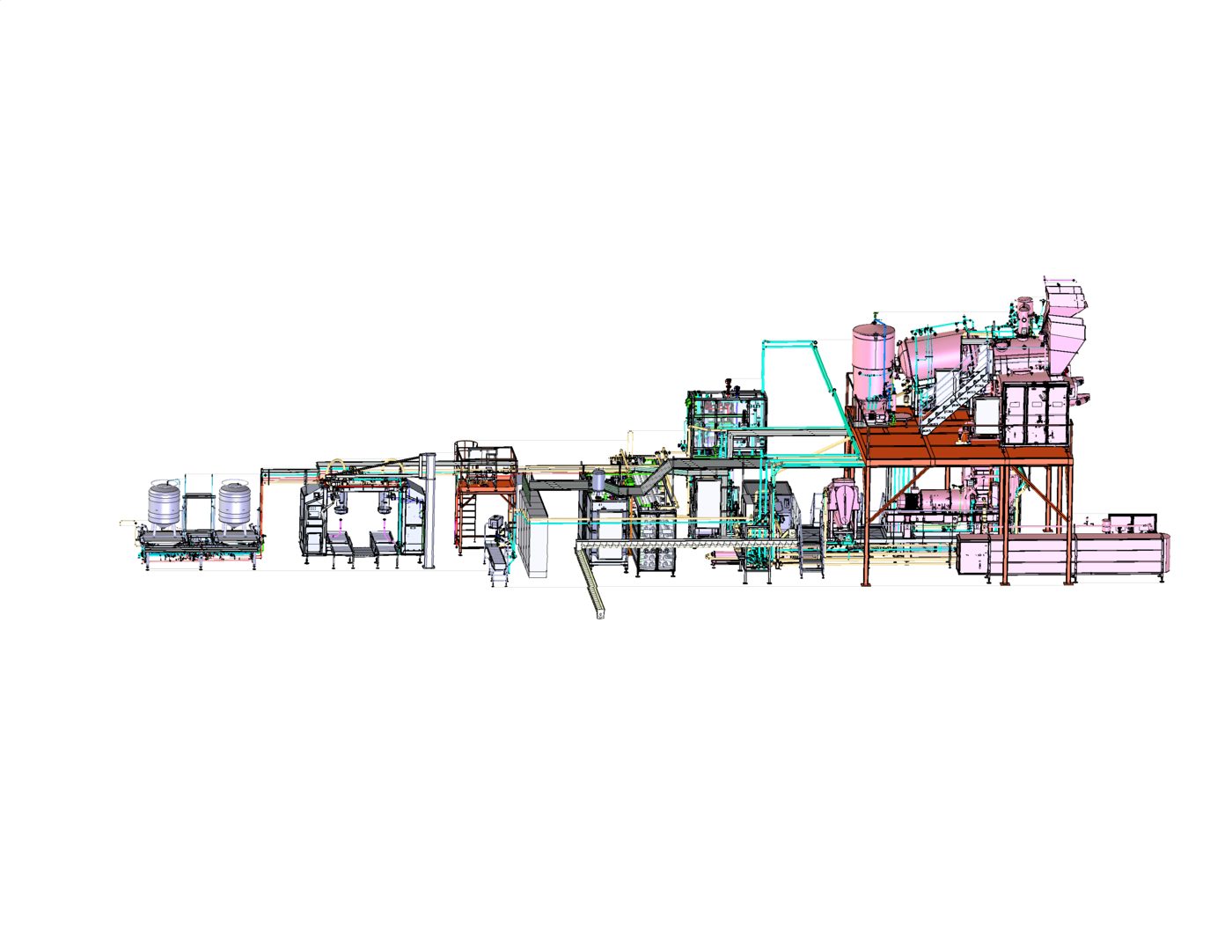 Cold-pulping line