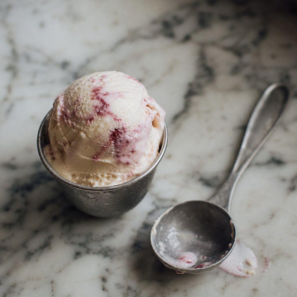 Raspberry ripple gelato
